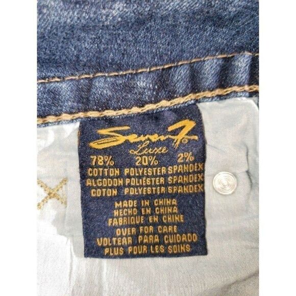 Seven7 Women's Low Rise Straight Leg Denim Cropped Jeans Size 14 NWOT - Picture 7 of 8